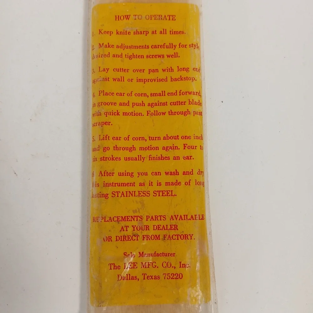 Vintage Sweet Corn Cutter 17